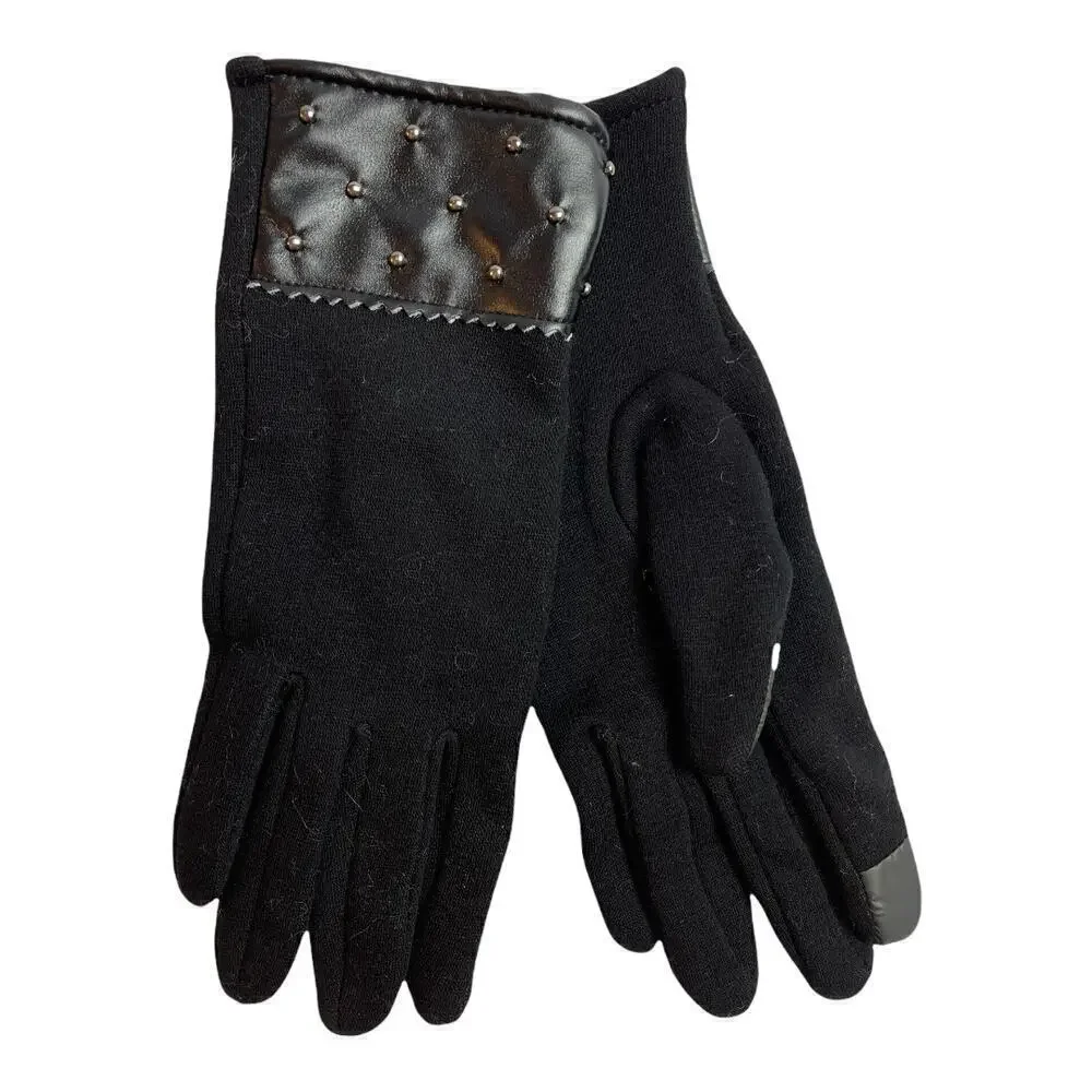 Black Fleece Lined Gloves Size M
